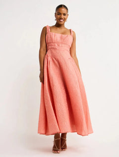 Sophy Strap Midi Peach