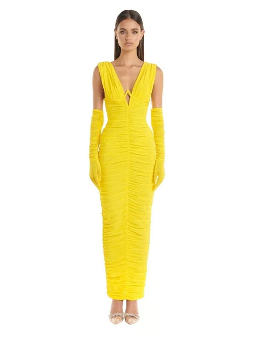 Anna Maxi Dress Yellow