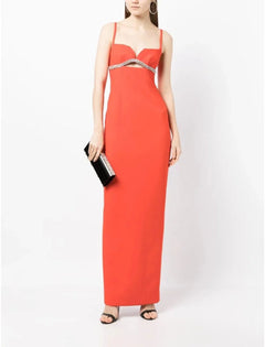 Kyra Gown Flame Orange
