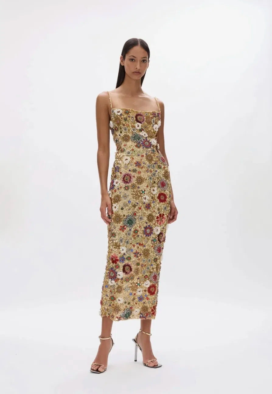 francesca's gold dress Rachel Gilbert Francesca Gown | Sequins Dress, Gold Formal Dress, Gala, Reception Dress by Rachel Gilbert
