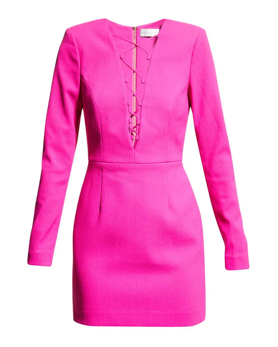 Cupids Bow Mini Dress Pink