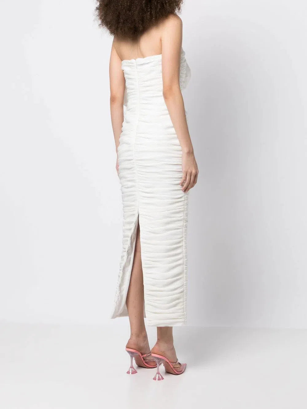 Evana Midi Dress Ivory Coconut