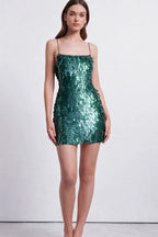 Taylah Mini Dress in Green