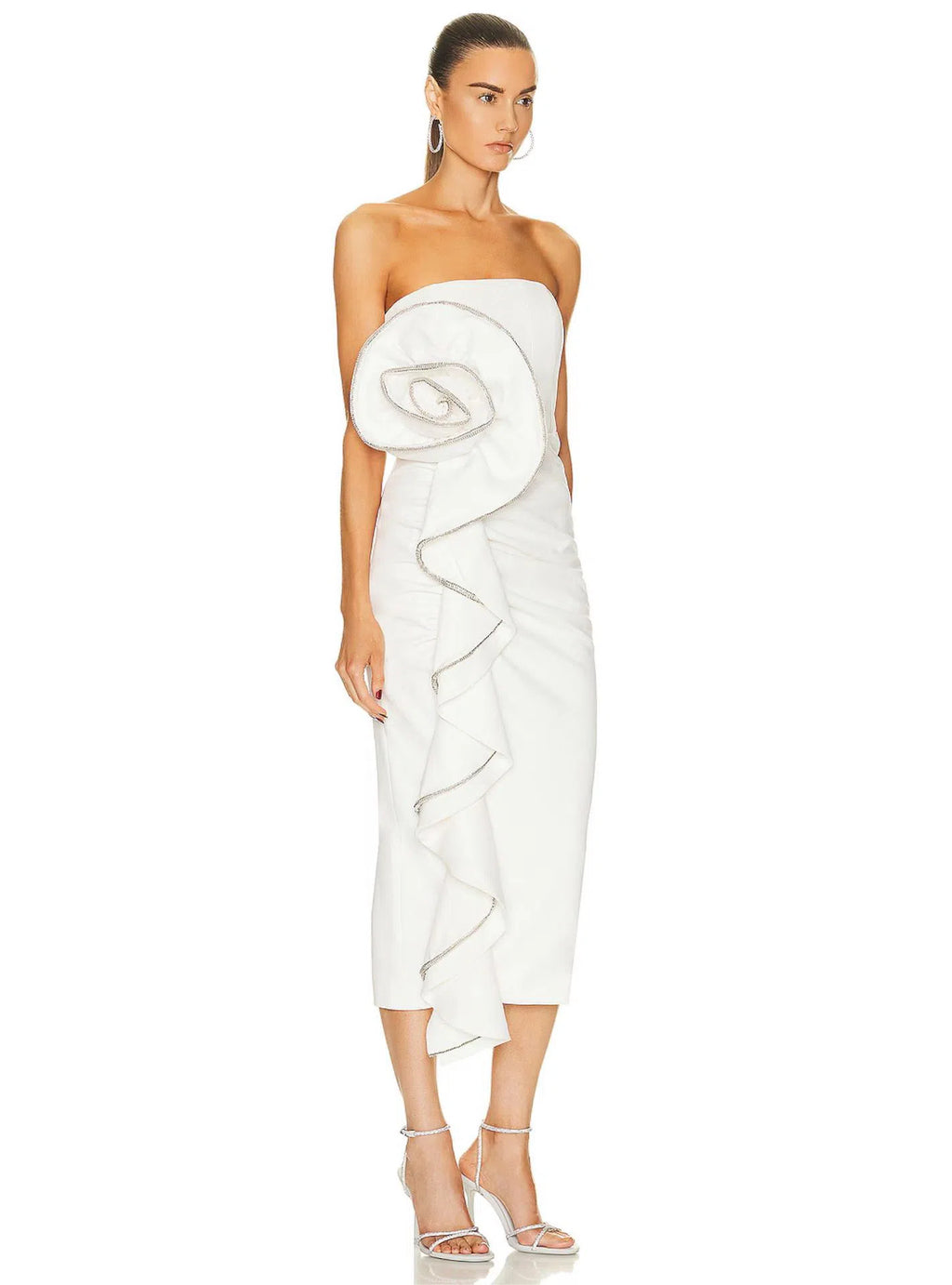 Santiago Midi Dress Ivory