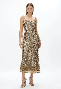 Posie Dress Gold