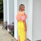 Zion Midi Dress Lemon Yellow