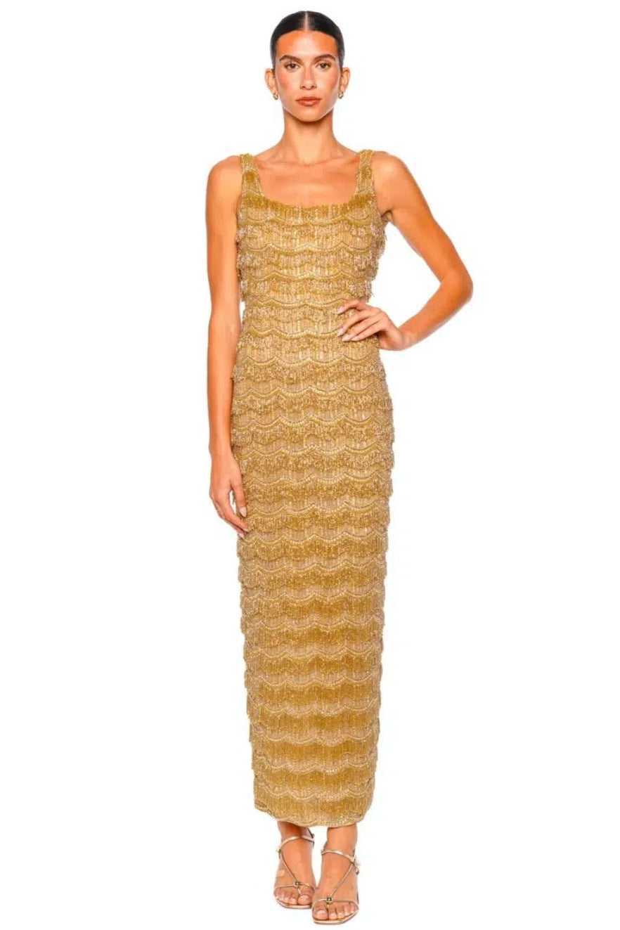 sadie gold dress Sadie Structured Mini Dress / Gold | MESHKI