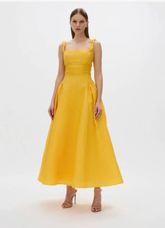 Sophia Strap Dress Gold