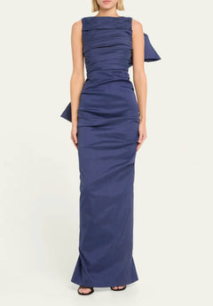 Zora Gown Navy