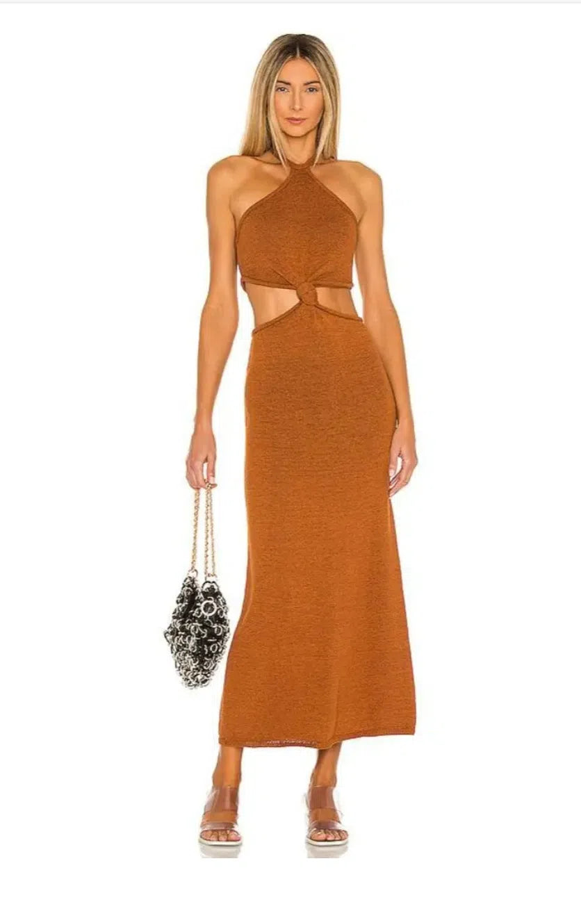Cameron Knit Dress Brown