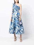 Emiliano Dress Blue Print