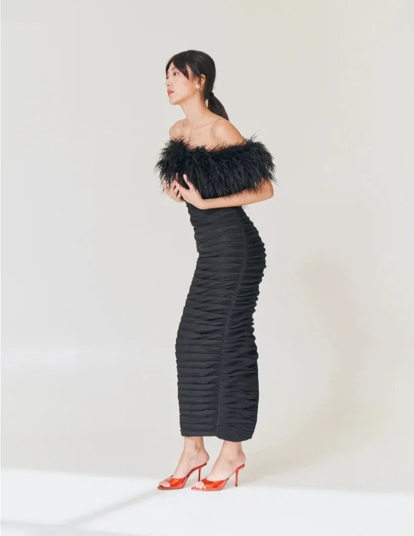 Zion Midi Dress Black