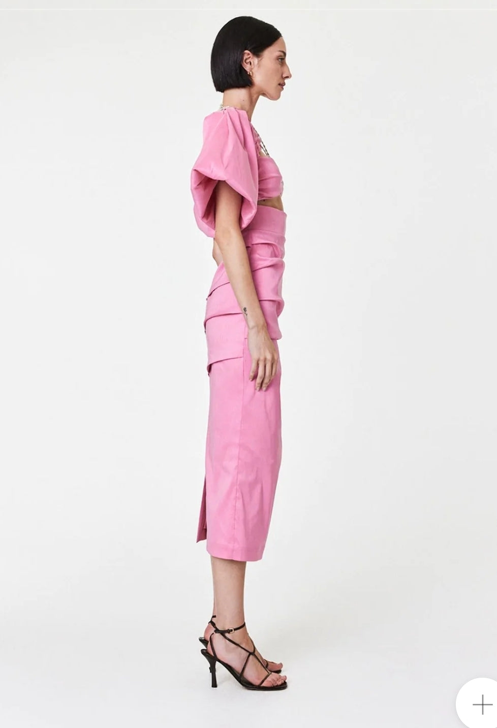 Dahli dress midi pink