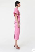 Dahli dress midi pink