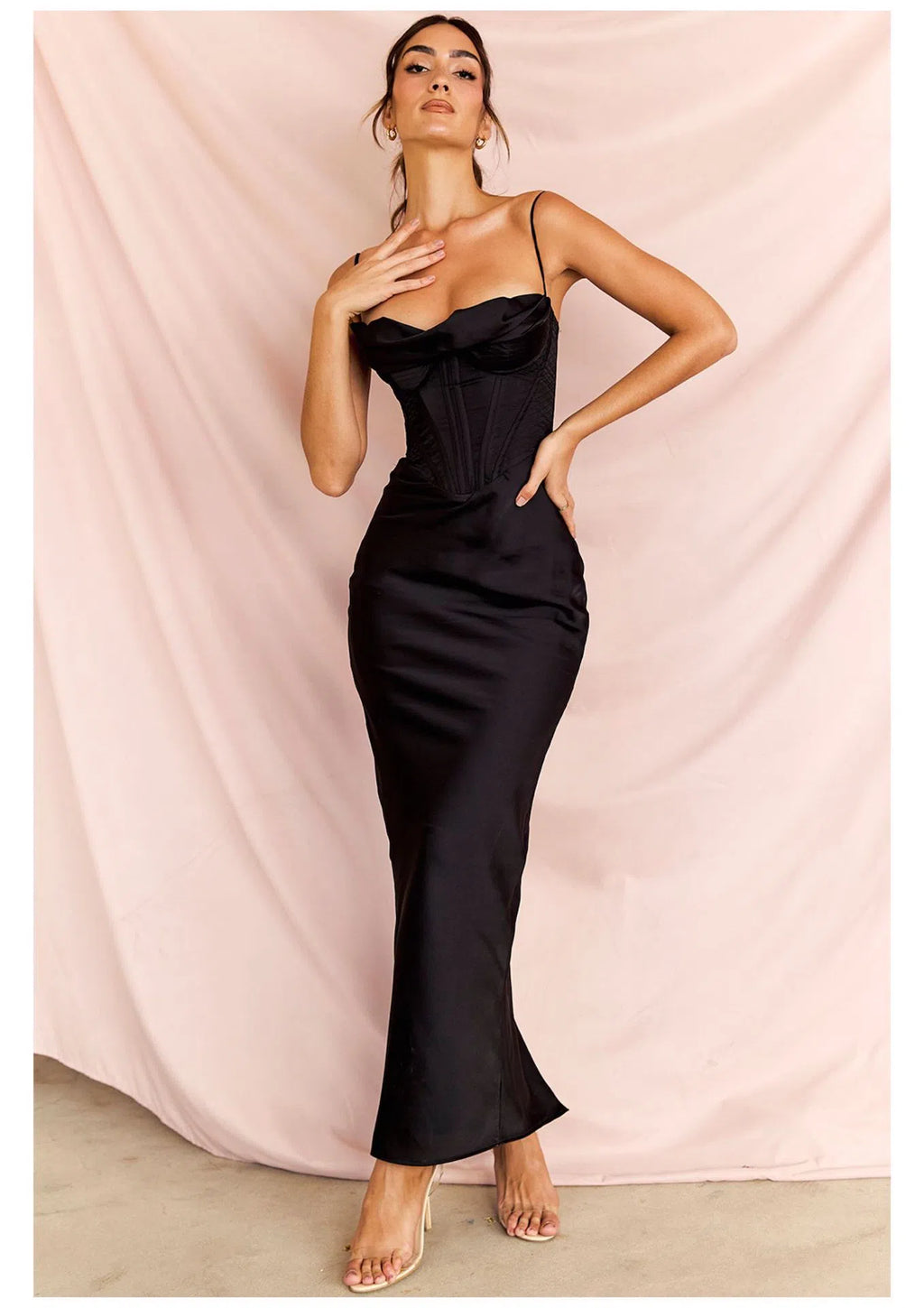 Charmaine Maxi Black Plus Cups