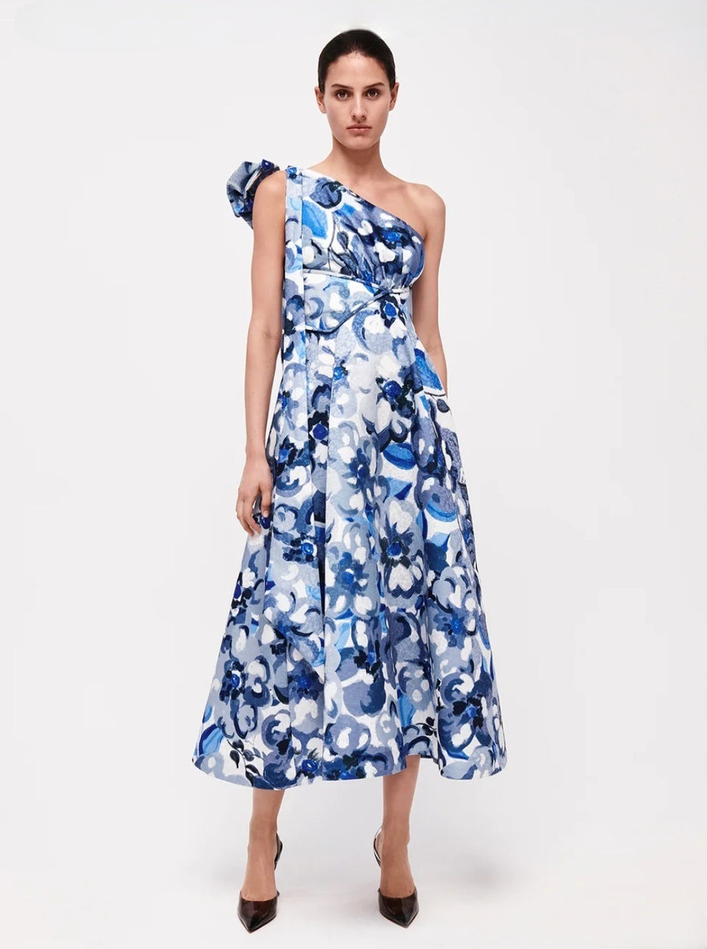 Emiliano Dress Blue Print
