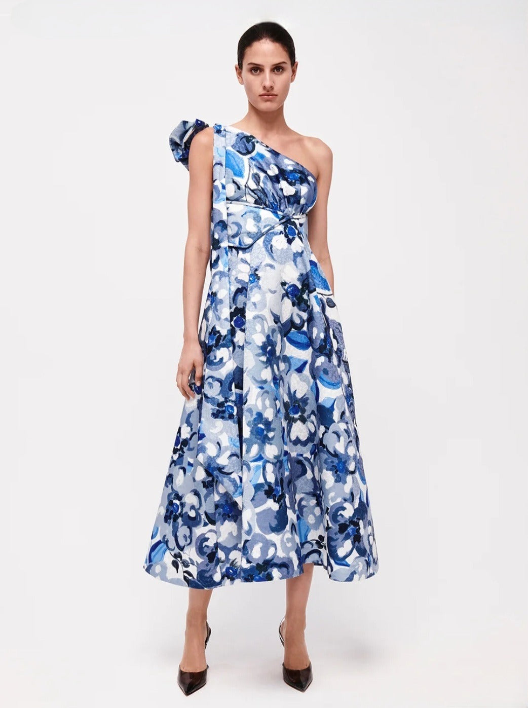 Emiliano Dress Blue Print