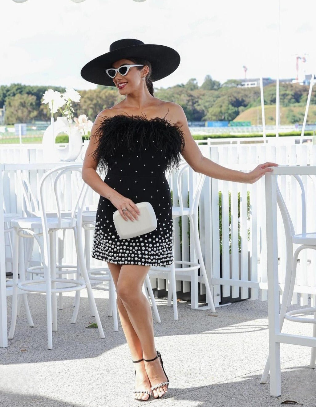 Anelise Mini Dress Black – Runway Rental Hampton