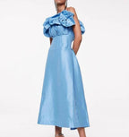 Freida Midi Dress Blue