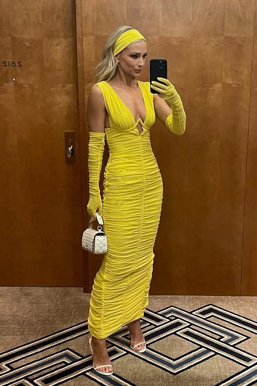Anna Dress Yellow