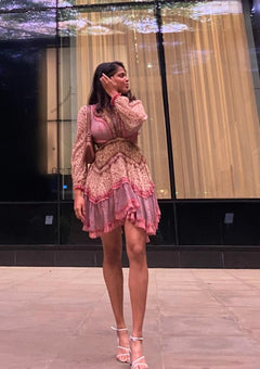 Juniper Cut Out Floating Dress Spliced