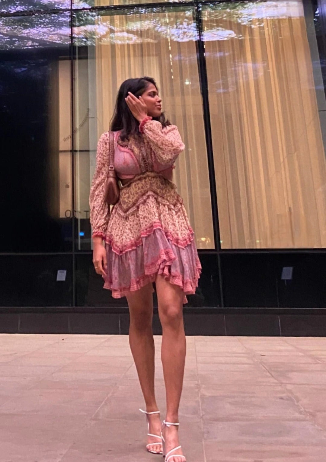 Juniper Cut Out Floating Dress Spliced