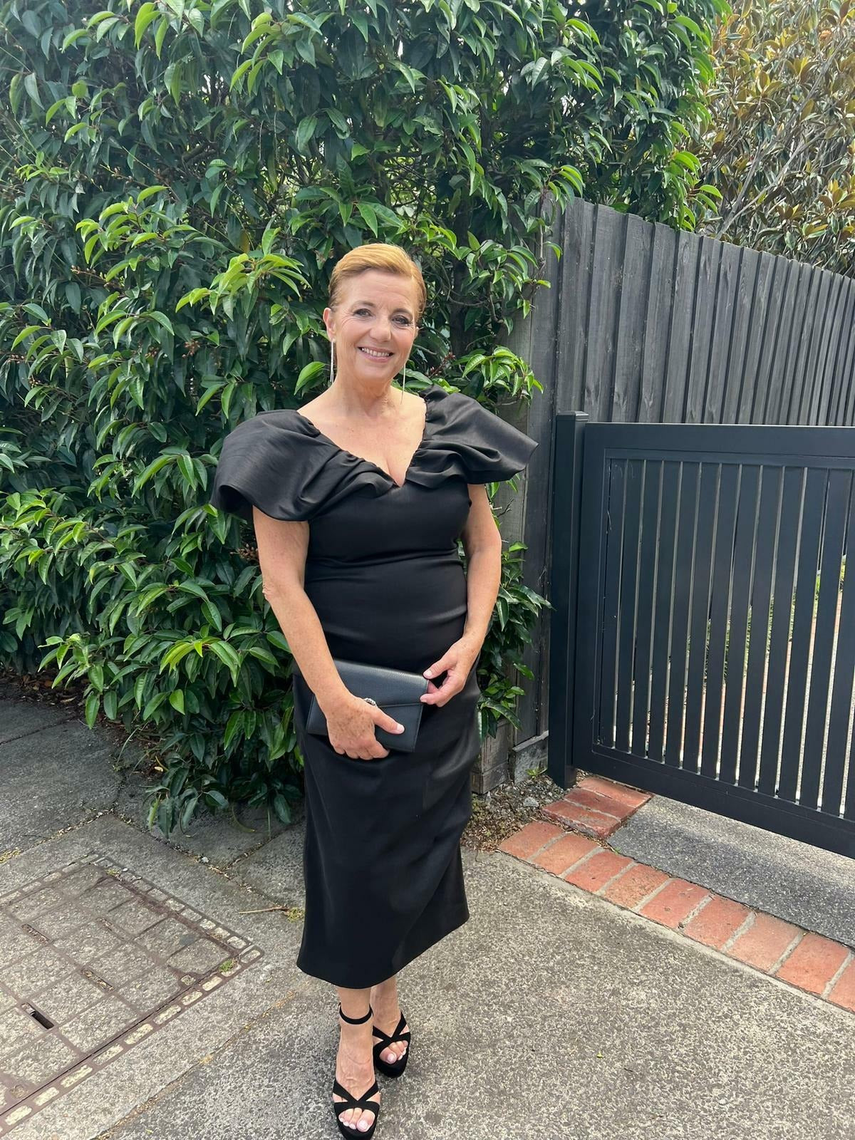 Frey Midi Dress Black