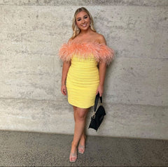 Zion Mini Dress Yellow