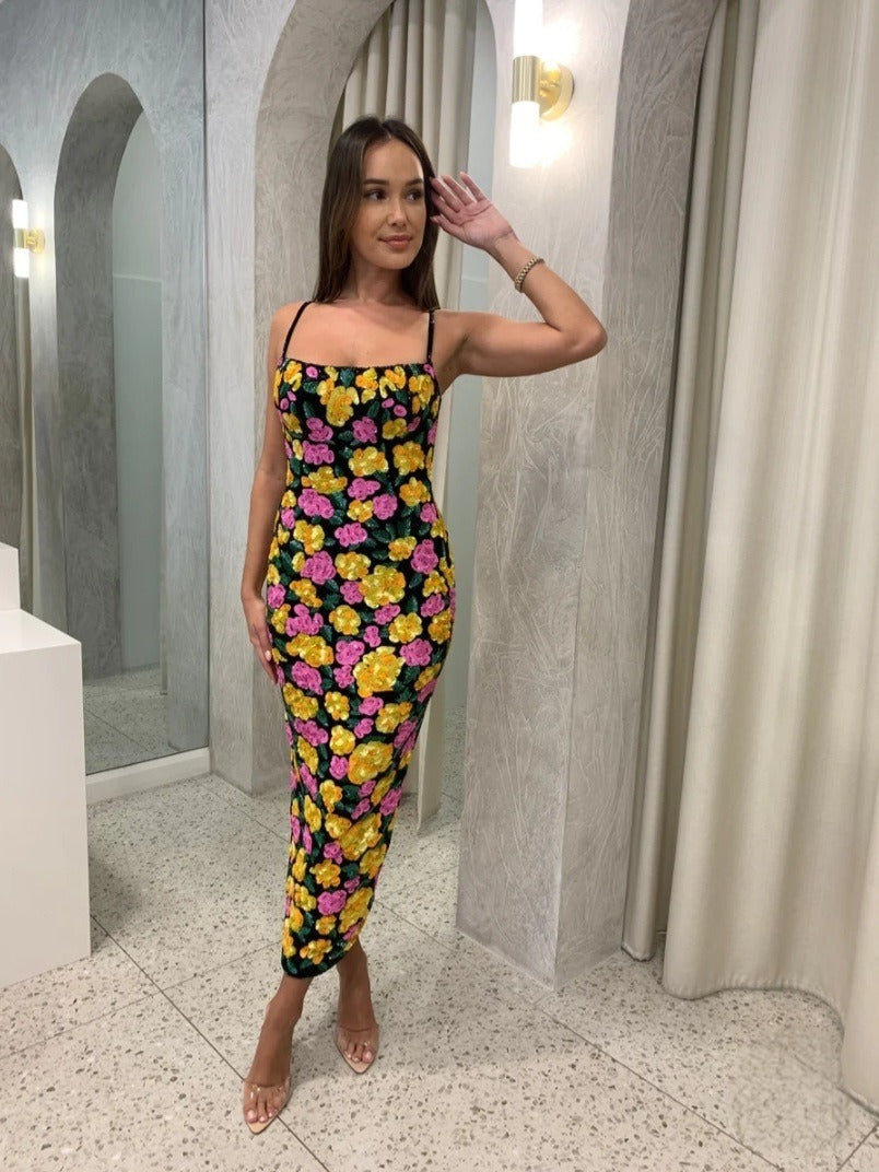 Dallas Midi Dress Floral