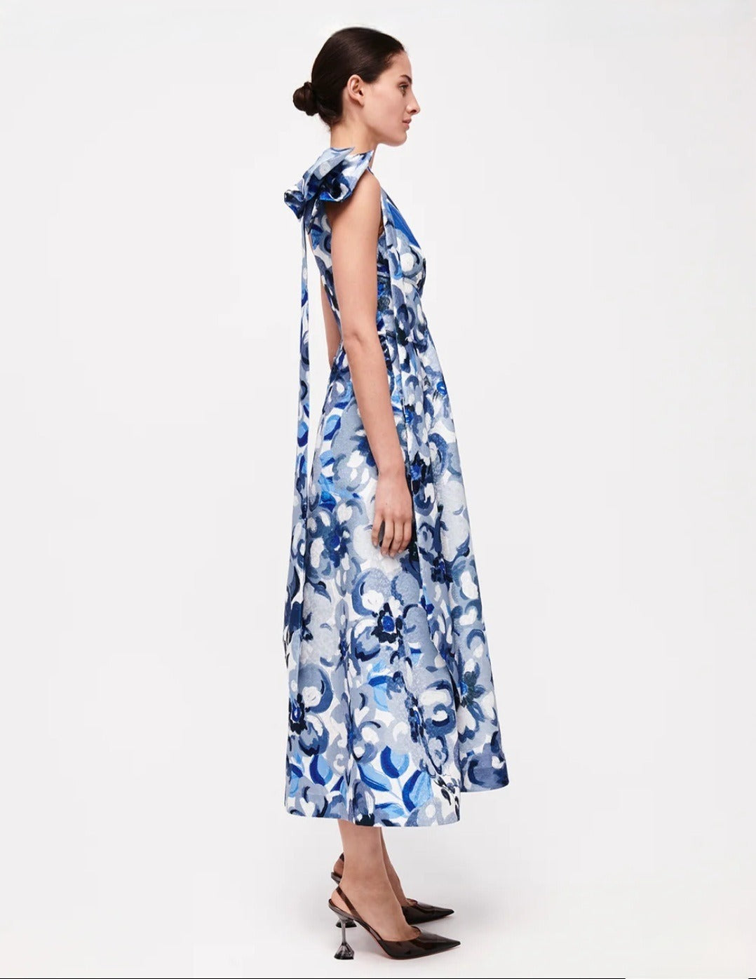 Emiliano Dress Blue Print