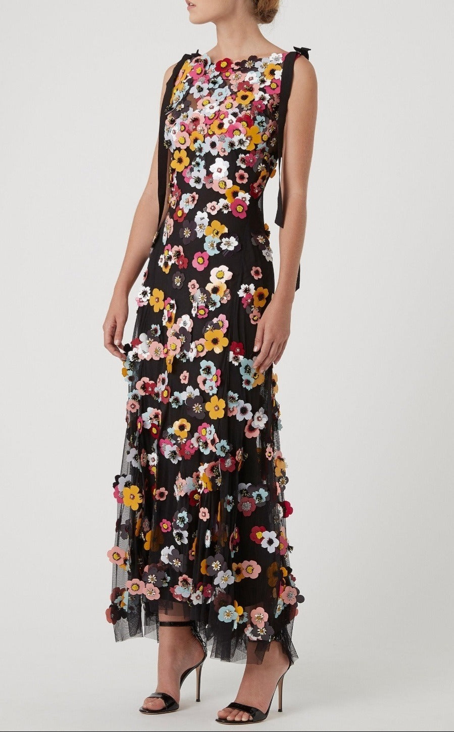 Lolo Applique Floral Gown