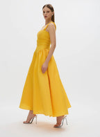 Sophia Strap Dress Gold