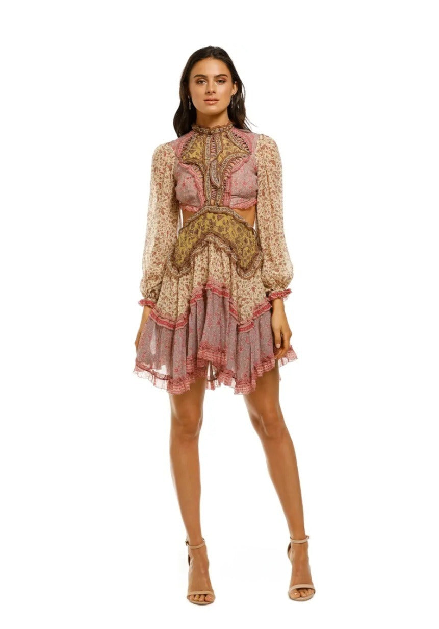 Juniper Cut Out Floating Dress Spliced