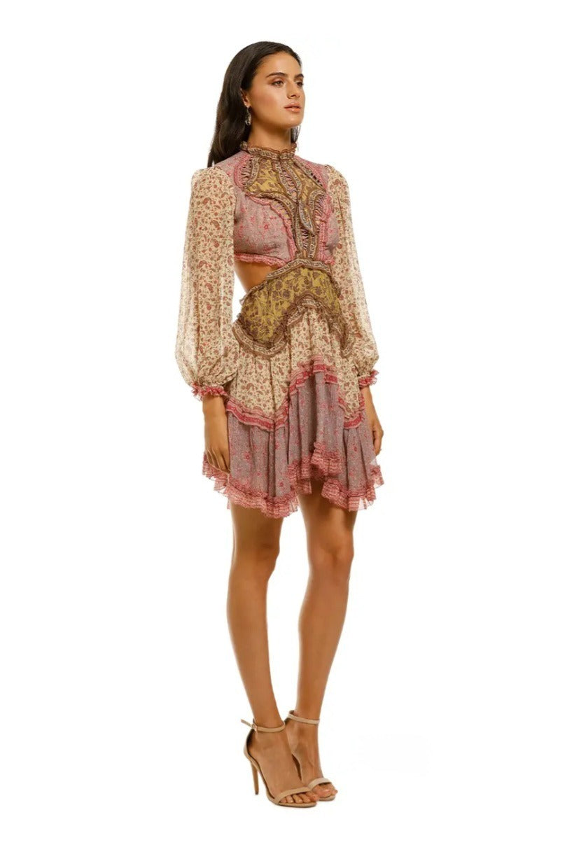 Juniper Cut Out Floating Dress Spliced