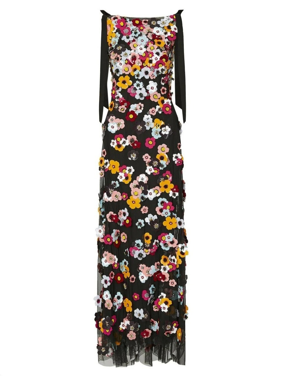 Lolo Applique Floral Gown