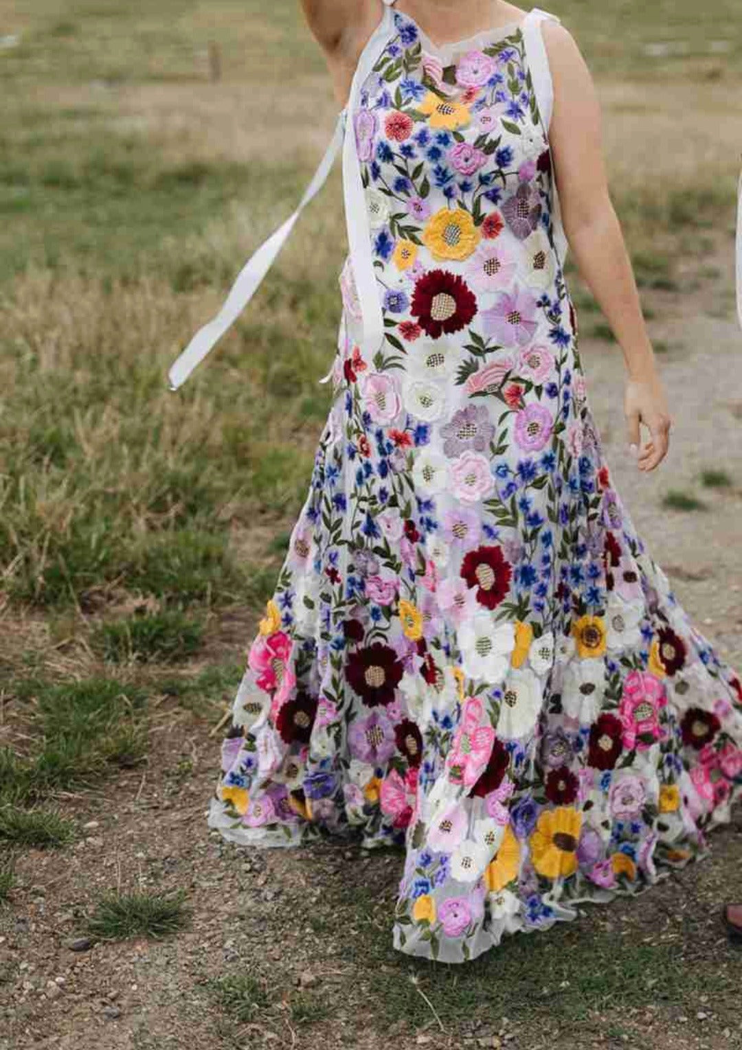 Nya Gown in Multi floral