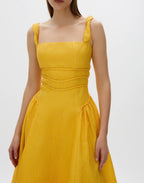 Sophia Strap Dress Gold