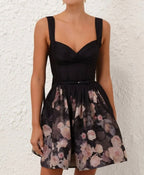 Crush Picnic Mini Dress Black Floral