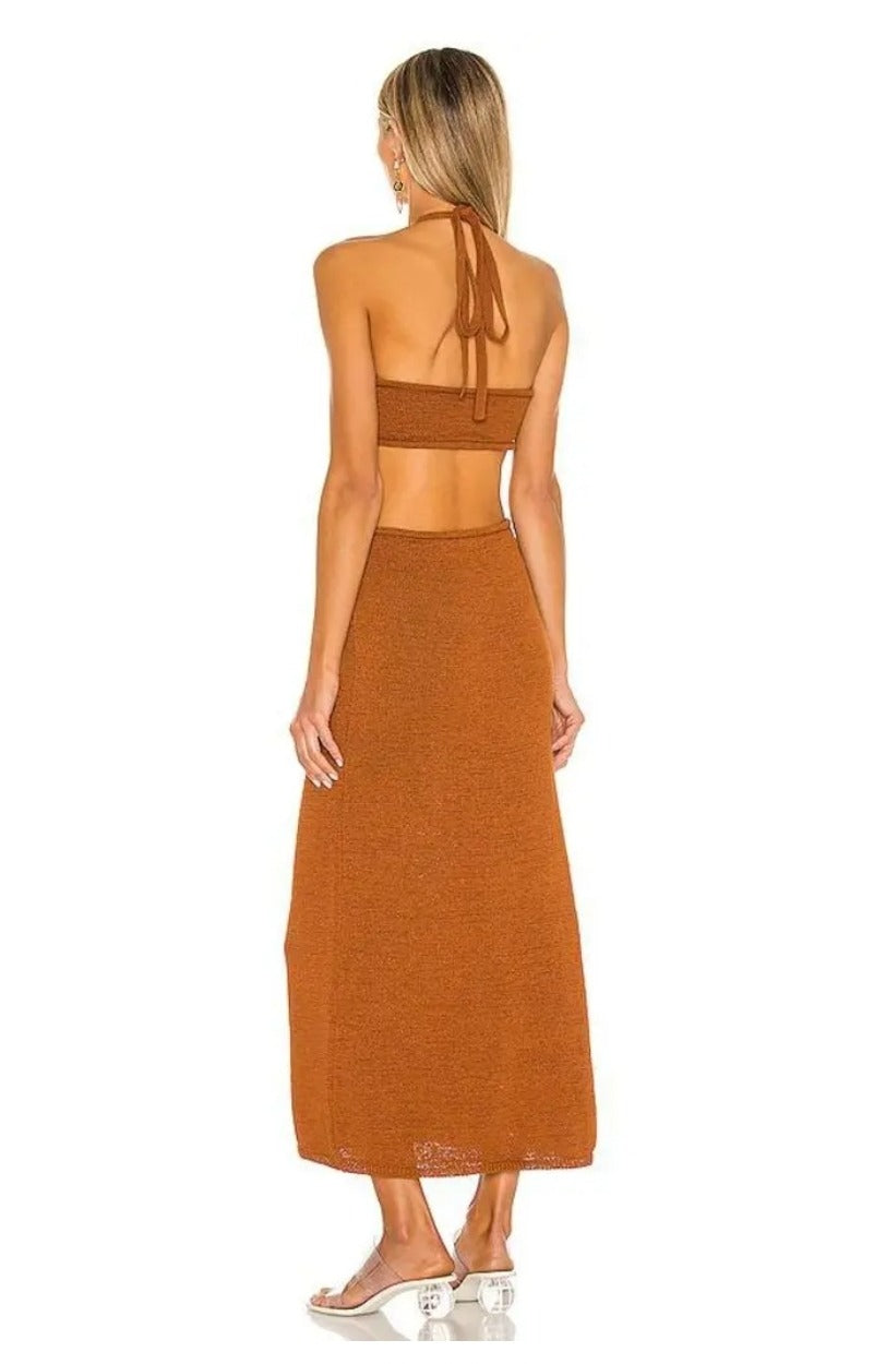 Cameron Knit Dress Brown