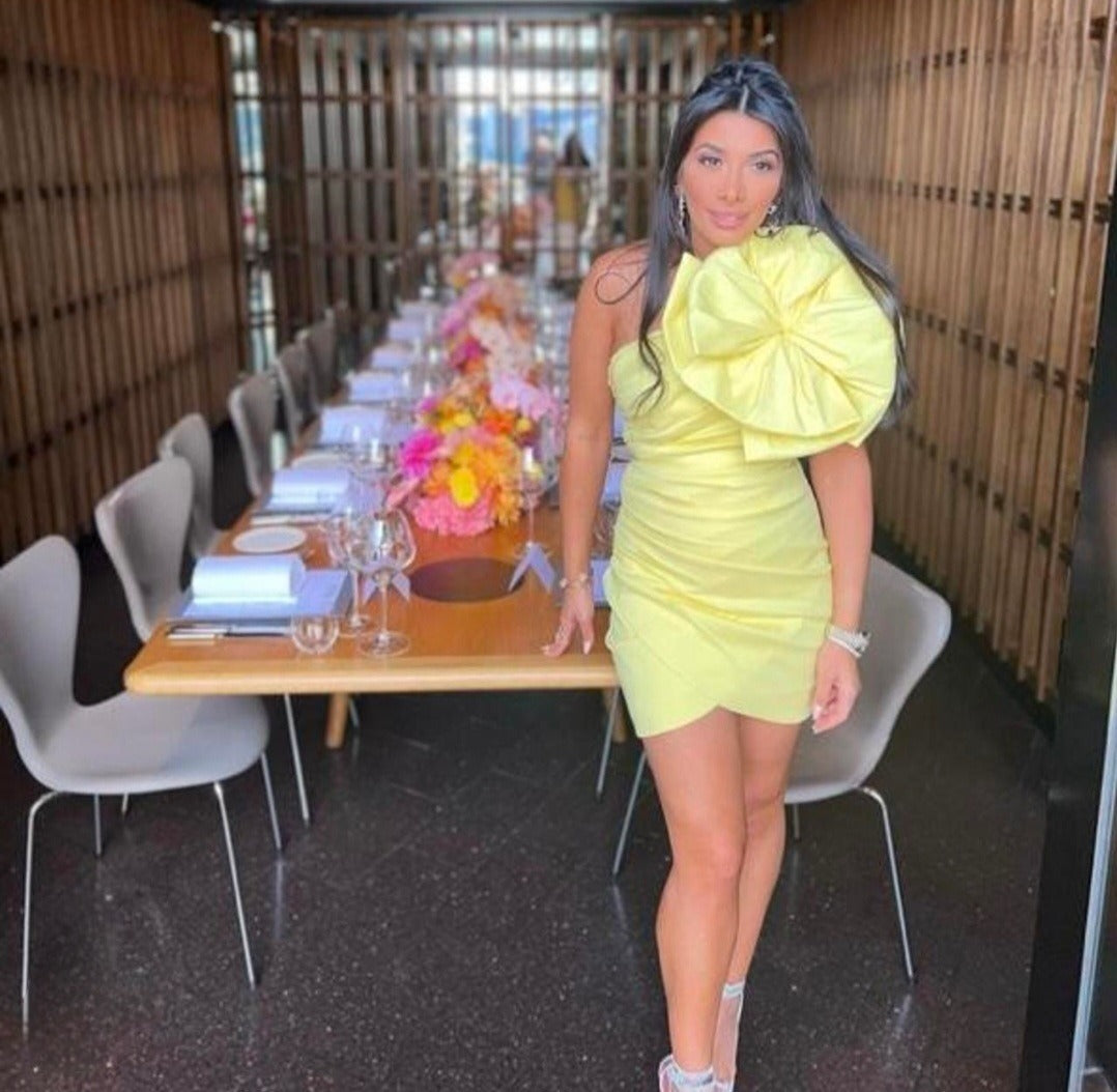 Evana Mini Dress Yellow