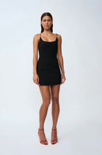 Love Chain Mini Dress Black