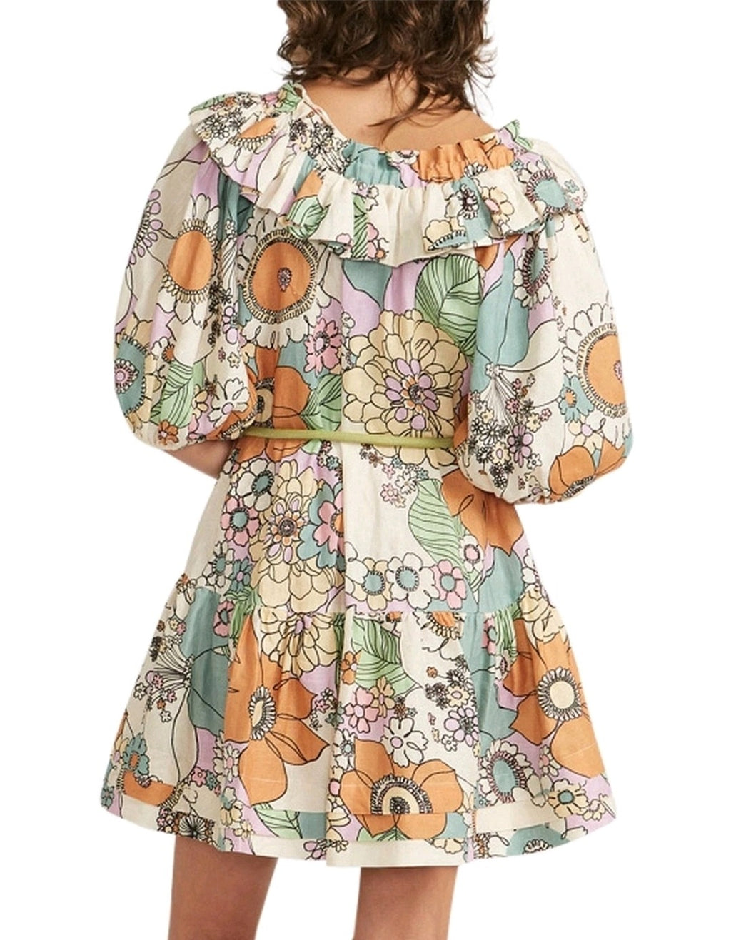 Farrah Ruffle Mini Dress