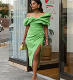 Gia Midi Dress Green