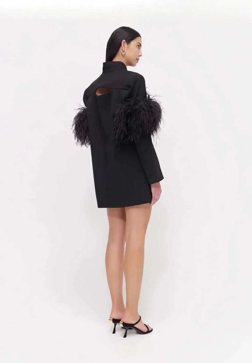 Rachel Gilbert Dani Jacket Mini Dress Black