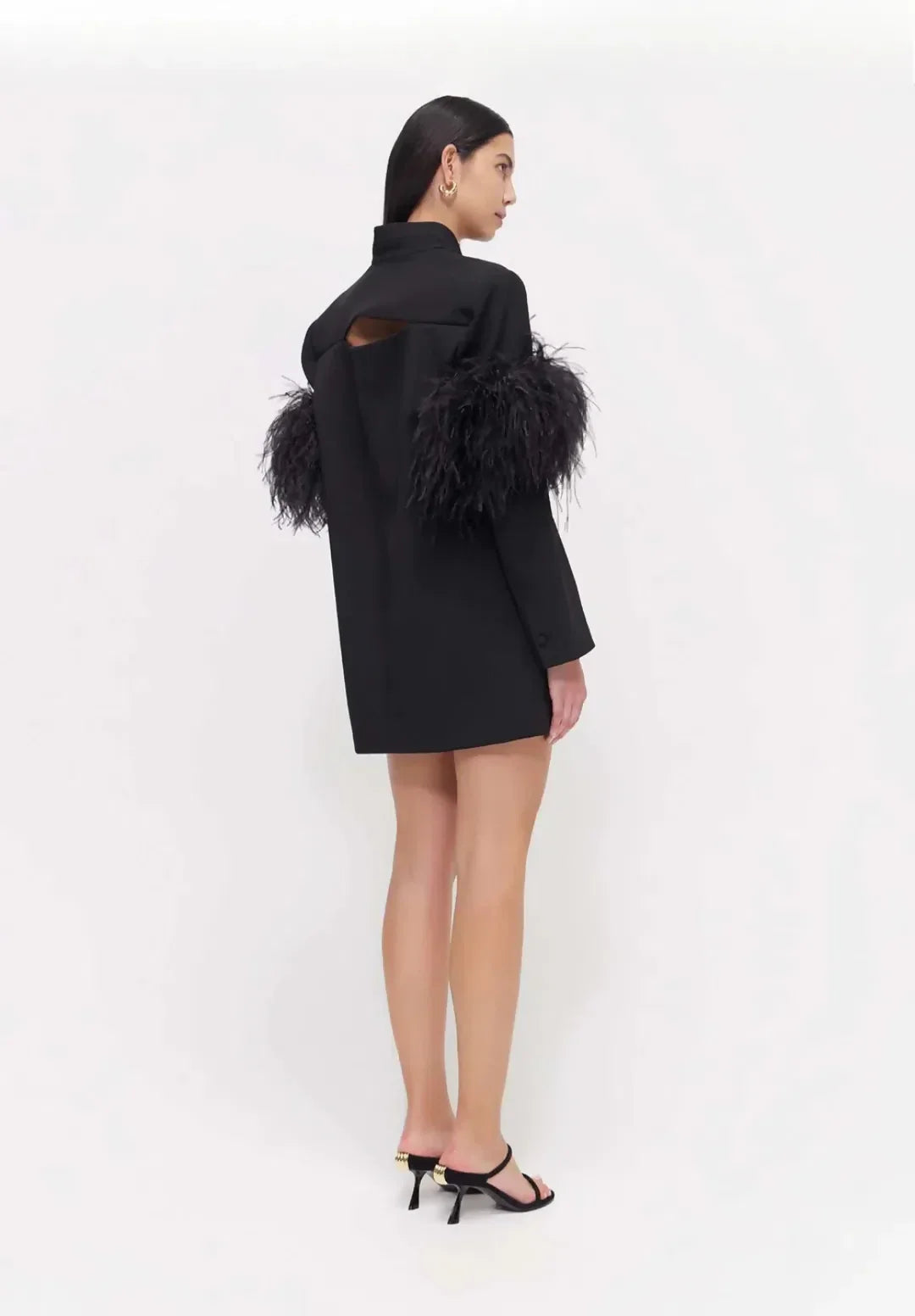 Rachel Gilbert Dani Jacket Mini Dress Black