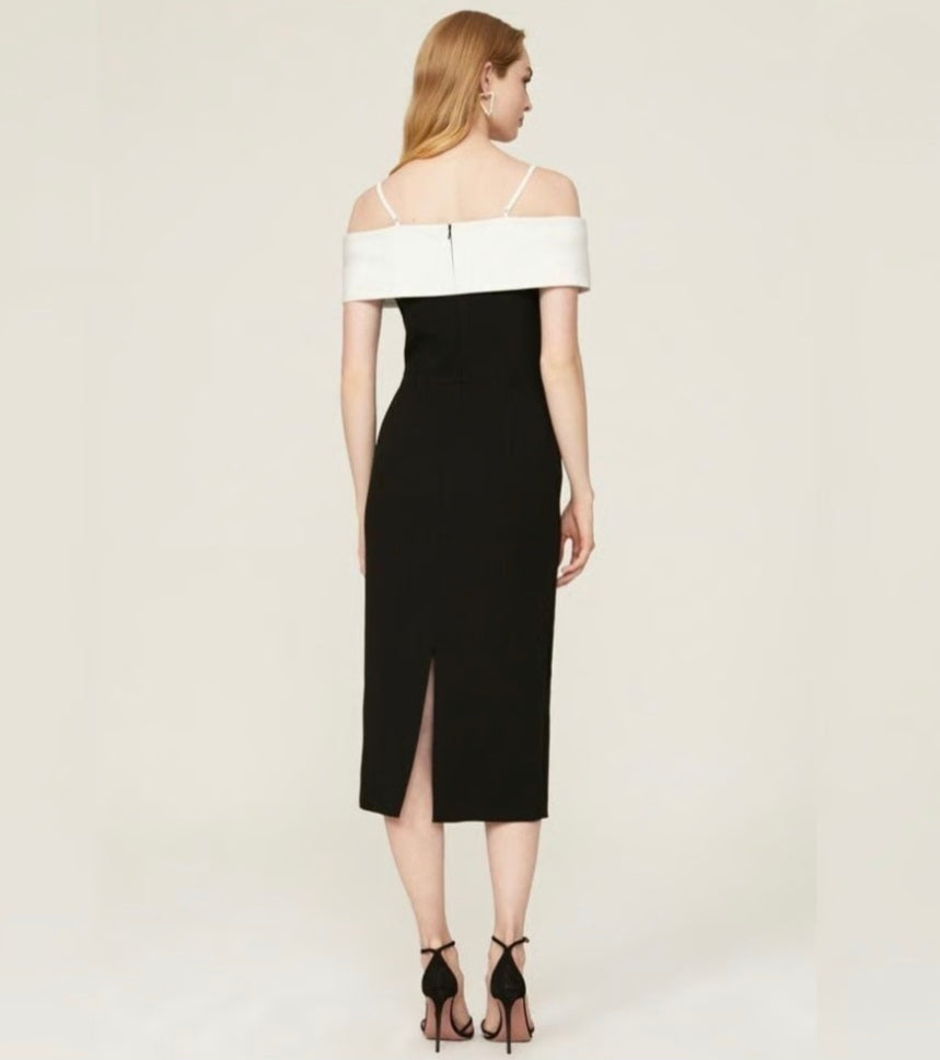 Hepburn Midi Black/White