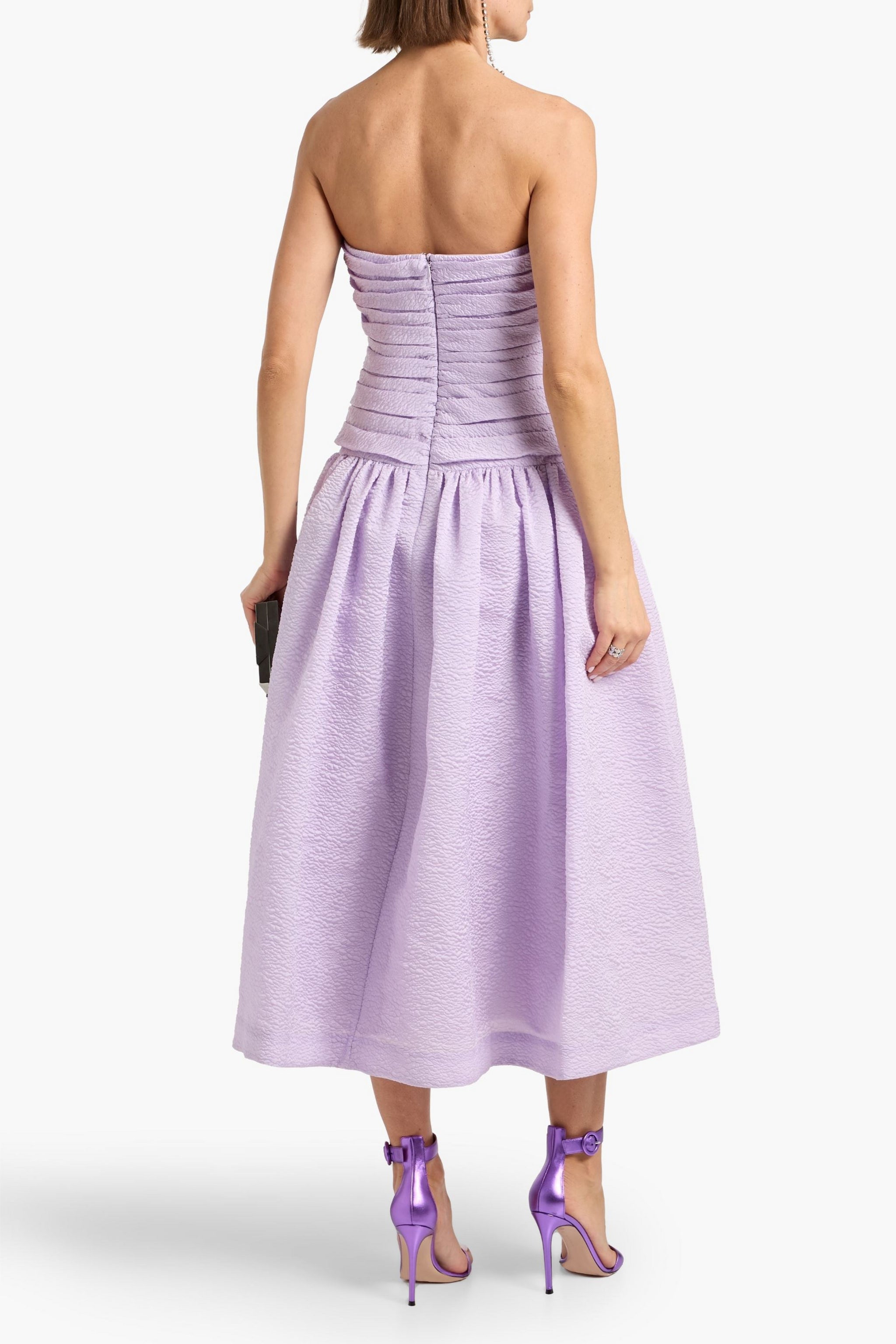 Sophia Strapless Dress Purple