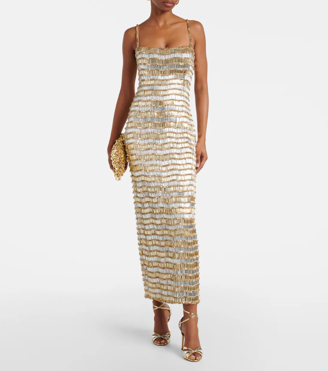 Zeph Gown Gold Silver