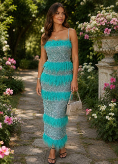 Frenchy Dress Aqua
