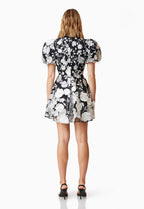 Selene Floral Mini Dress Black Size M